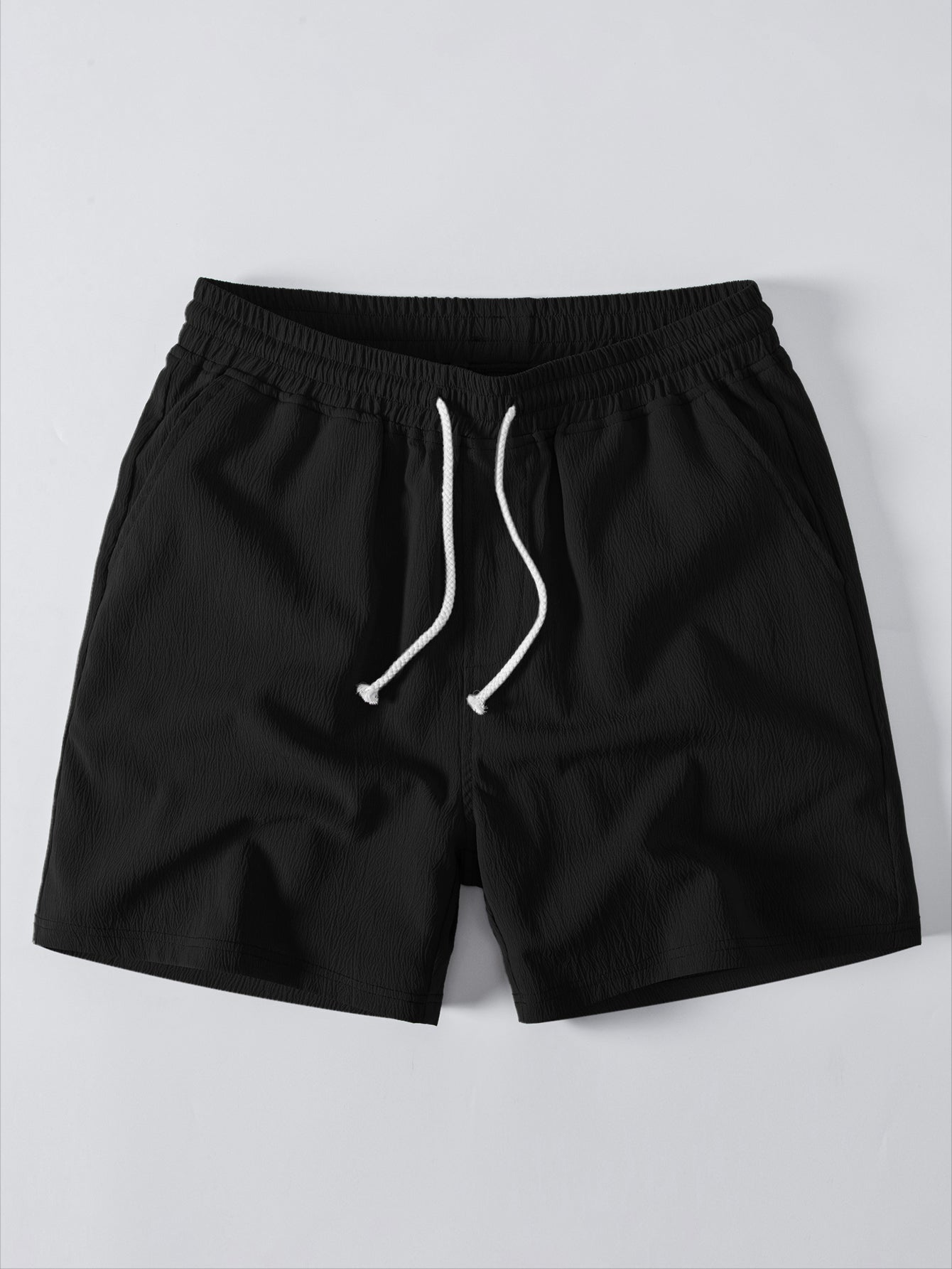 Geometrisen jacquard-nappipaidan ja kreppipintaisten shortsien täydentävä tuotekuva 9