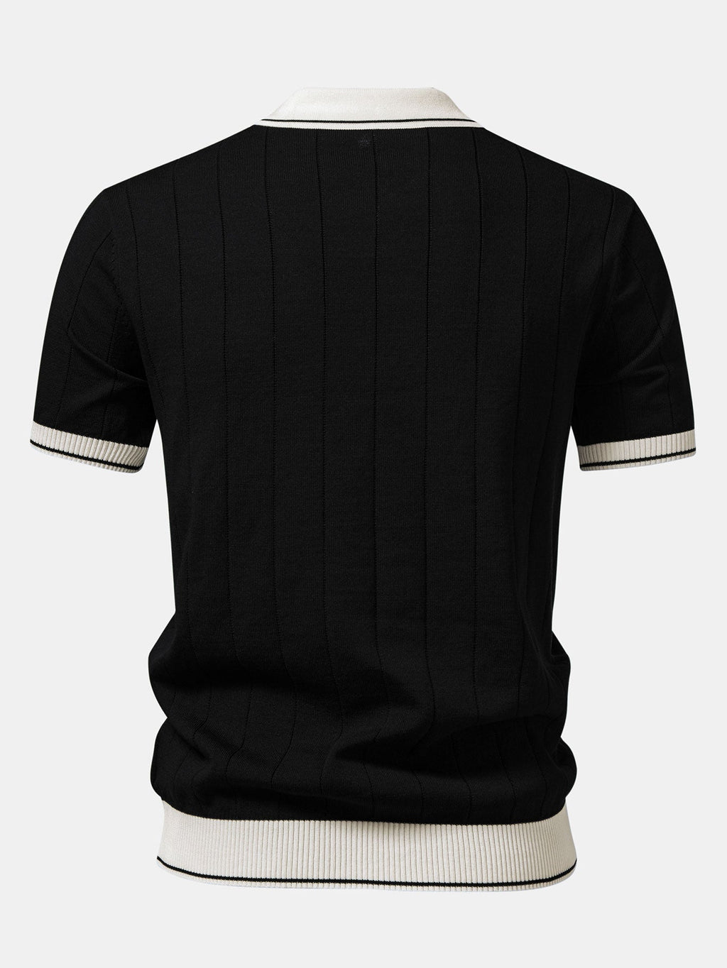 Ribbikauluksisen pikeepaidan ja kapenevien slim fit -housujen täydentävä tuotekuva 8