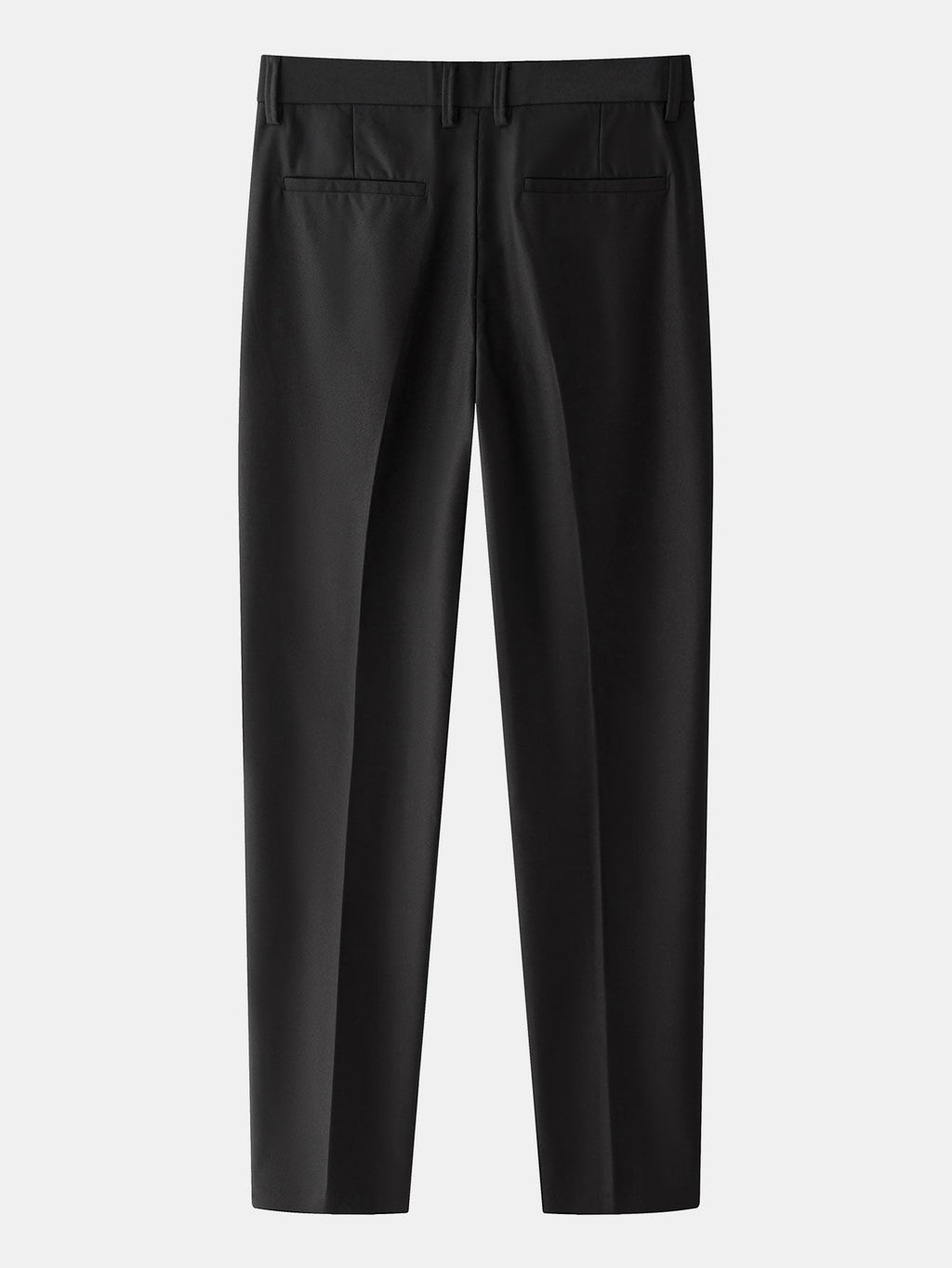 Mustat kapenevat slim fit -housut takaa