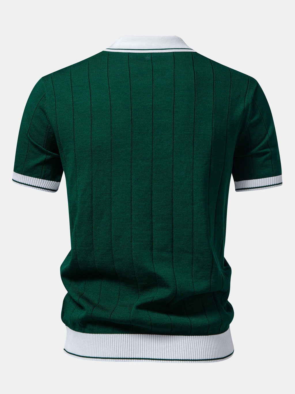 Ribbikauluksisen pikeepaidan ja kapenevien slim fit -housujen täydentävä tuotekuva 6