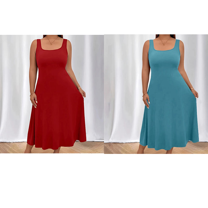 Tyylikäs hihaton mekko